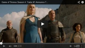 game of thrones trailer saison 4