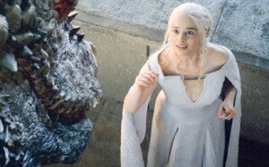 Dany et dragon game of thrones saison 5