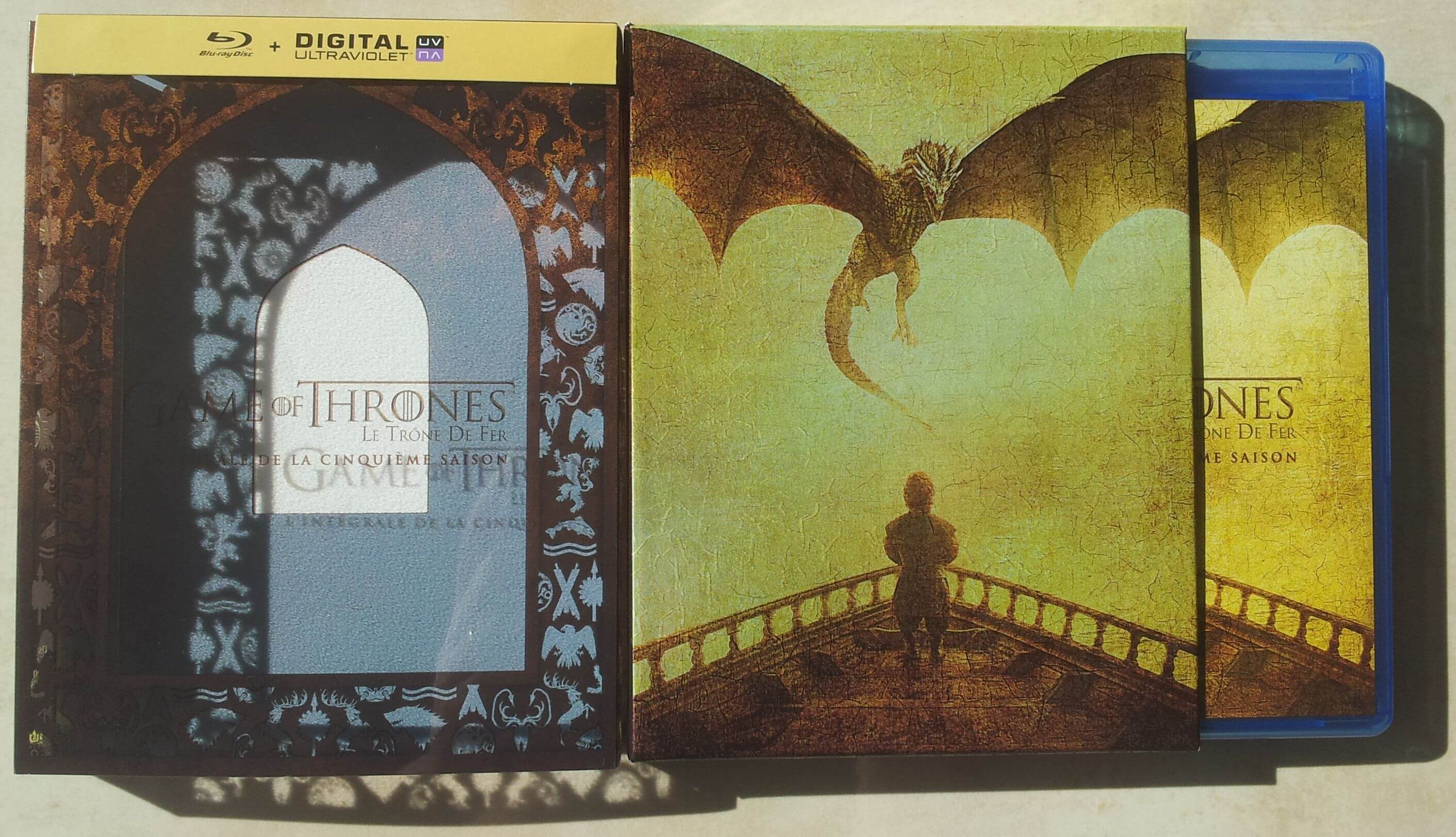 blu-ray game of thrones saison 5 packaging