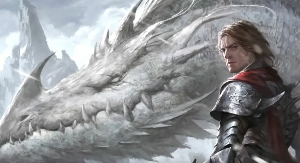 Aegon le conquérant et son Dragon Balerion